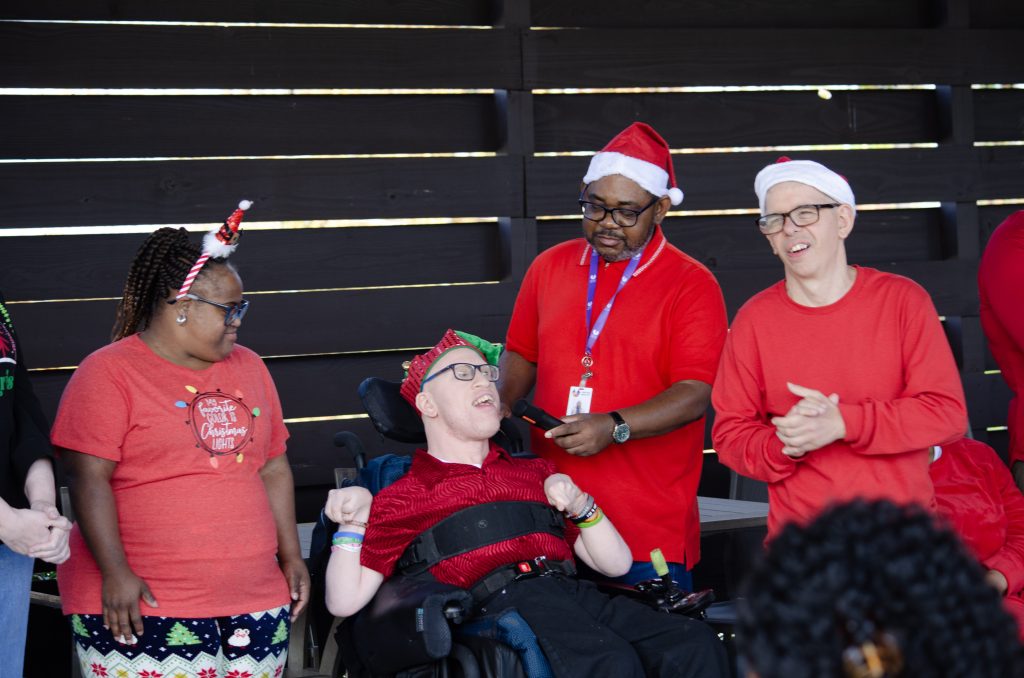 United Ability's choir singing for Alabama Cares support group.